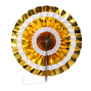 Set of 8PCS Shiny Tissue Paper Pinwheel Folding Hanging Fan Wedding Party Decoration