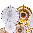 8pcs/Set Glitter Paper Pinwheel Folding Hanging Fan Backdrop Party Decoration