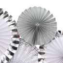8pcs/Set Tissue Paper Wheel Folding Hanging Fan Backdrop Party Decor