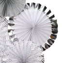 8pcs/Set Tissue Paper Wheel Folding Hanging Fan Backdrop Party Decor