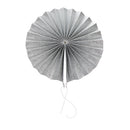Set of 8pcs Silver Glitter Tissue Paper Pinwheel Folding Wall Door Hanging Fan Backdrop Wedding Party Decora