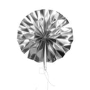 Set of 8pcs Silver Glitter Tissue Paper Pinwheel Folding Wall Door Hanging Fan Backdrop Wedding Party Decora