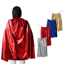 Lightweight Metallic Cloak Cape Halloween Party Stage Cosplay Stage Performing Fancy Dress Costume Accessory Gold