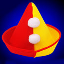 Clown Top Hat Polka Dot Rainbow Circus Magician Cap Halloween Costume Fancy Dress Fun Party Decoration