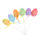 6 X Easter Eggs Gift Foam Bright Eggs Assortment DIY Decoration