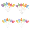 6 X Easter Eggs Gift Foam Bright Eggs Assortment DIY Decoration
