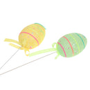 6 X Easter Eggs Gift Foam Bright Eggs Assortment DIY Decoration