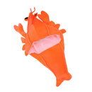 Adults Halloween Birthday Party Orange Lobster Prawn Shrimp Costume Hat Cap
