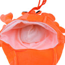 Adults Halloween Birthday Party Orange Lobster Prawn Shrimp Costume Hat Cap