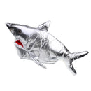 Silver Shark Shape Hat Cap Fish Animal Costume Party Dress Up Adult Kids Mask
