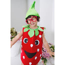 Kids Toddlers Strawberry Fruit Costume Dress Hat Set Halloween Fancy Dress