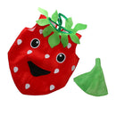 Kids Toddlers Strawberry Fruit Costume Dress Hat Set Halloween Fancy Dress