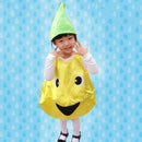 Yellow Fruit Pear Funny Fruit Food Fancy Dress Boys Kid Girls Costume Outfit