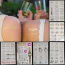 Wedding Bachelorette Party Favors Waterproof Temporary Flash Heart Tattoo Stickers