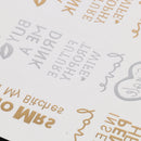 Wedding Bachelorette Party Favors Waterproof Temporary Flash Heart Tattoo Stickers
