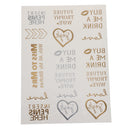 Wedding Bachelorette Party Favors Waterproof Temporary Flash Heart Tattoo Stickers