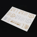 Wedding Bachelorette Party Favors Waterproof Temporary Flash Heart Tattoo Stickers