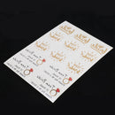 Bachelorette Party Waterproof Temporary Flash Tattoo Stickers Red diamond