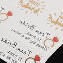 Bachelorette Party Waterproof Temporary Flash Tattoo Stickers Red diamond