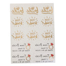 Bachelorette Party Waterproof Temporary Flash Tattoo Stickers Red diamond