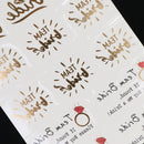 Bachelorette Party Waterproof Temporary Flash Tattoo Stickers Red diamond
