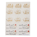 Bachelorette Party Waterproof Temporary Flash Tattoo Stickers Red diamond