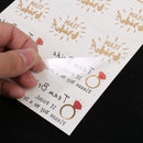Bachelorette Party Waterproof Temporary Flash Tattoo Stickers Red diamond
