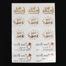 Bachelorette Party Waterproof Temporary Flash Tattoo Stickers Red diamond