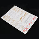 Party Waterproof Transfer Flash Temporary Tattoo Body Art Makeup Tattoo Sticker XOXO Bride