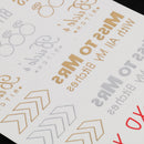 Party Waterproof Transfer Flash Temporary Tattoo Body Art Makeup Tattoo Sticker XOXO Bride