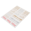 Party Waterproof Transfer Flash Temporary Tattoo Body Art Makeup Tattoo Sticker XOXO Bride
