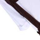 German Bavarian Festival Oktoberfest Suspender Brace Shorts Waiter Costume Fancy Dress Cosplay Prop Brown XL
