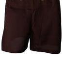 German Bavarian Festival Oktoberfest Suspender Brace Shorts Waiter Costume Fancy Dress Cosplay Prop Brown XL
