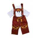 German Bavarian Festival Oktoberfest Suspender Brace Shorts Waiter Costume Fancy Dress Cosplay Prop Khaki XL