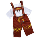 German Bavarian Festival Oktoberfest Suspender Brace Shorts Waiter Costume Fancy Dress Cosplay Prop Khaki XL