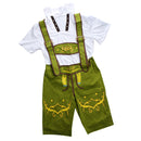 German Bavarian Festival Oktoberfest Suspender Brace Shorts Waiter Costume Fancy Dress Cosplay Prop Green L