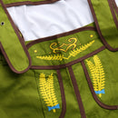 German Bavarian Festival Oktoberfest Suspender Brace Shorts Waiter Costume Fancy Dress Cosplay Prop Green L
