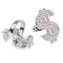 2pcs Punk Large US Dollar Sign Ring Band Night Party Fancy Dress Up Costume
