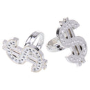 2pcs Punk Large US Dollar Sign Ring Band Night Party Fancy Dress Up Costume