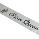 Satin Party Prom Sash Grey Prom Queen Prom Sash Graduation Homecoming Gift