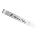 Satin Party Prom Sash Grey Prom King Sash Graduation Homecoming Gift