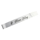 Satin Party Prom Sash Grey Prom King Sash Graduation Homecoming Gift