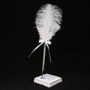 Feather Signing Pen & Pen Holder Set for Wedding Party Guest Signature