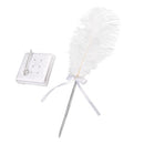 Feather Signing Pen & Pen Holder Set for Wedding Party Guest Signature