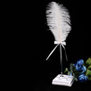 Feather Signing Pen & Pen Holder Set for Wedding Party Guest Signature