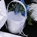 Romantic Wedding Set Grid Pattern Guest Book Pen with Feather Pen Holder Ring Pillow Flower Girl Basket Supplier