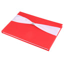 Red Satin Ribbon Guest Book Guest Register Signature Wedding Reception Decor
