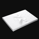 White Satin Wedding Favors Photos Marriage Certificate Holder Cover with Bow Rhinestone Decoration