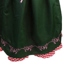 Women Girls Fashionable Dirndl Oktoberfest Costume Ladies German Wench Maid Beer Festival Fancy Dress + Apron L