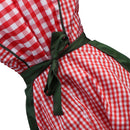Women Girls Fashionable Dirndl Oktoberfest Costume Ladies German Wench Maid Beer Festival Fancy Dress + Apron L